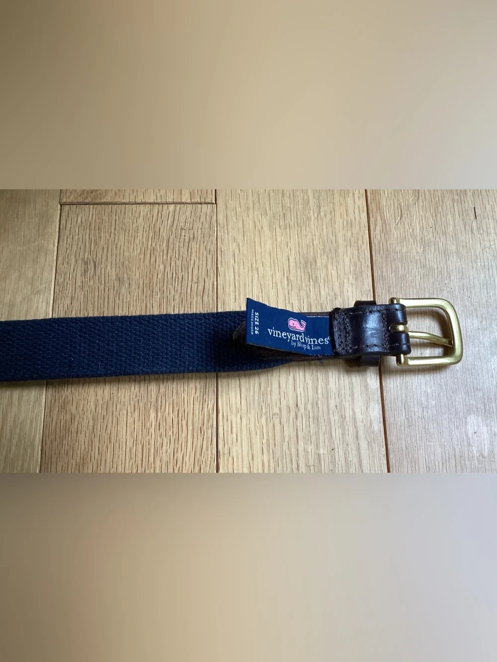 Vineyard Vines Boys’ Classic Canvas Marlin Belt | Navy | Size 26